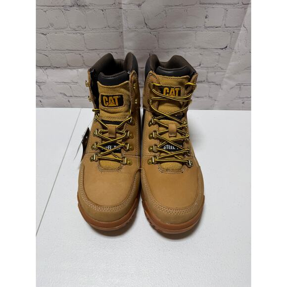 Caterpillar CAT Outline ST Steel Toe Work Boots Honey Reset Men’s 10.5 NIB - Picture 2 of 9